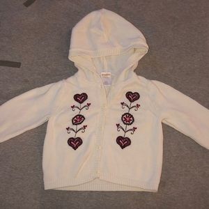 Knit toddler button up sweater